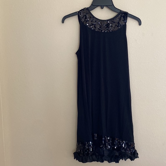 Black Sequined Express Cocktail Dress Small EUC Worn Once - Picture 6 of 10